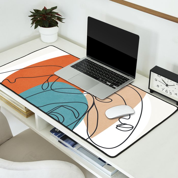 Abstract Faces 28 Desk Mat Gallery Image 2