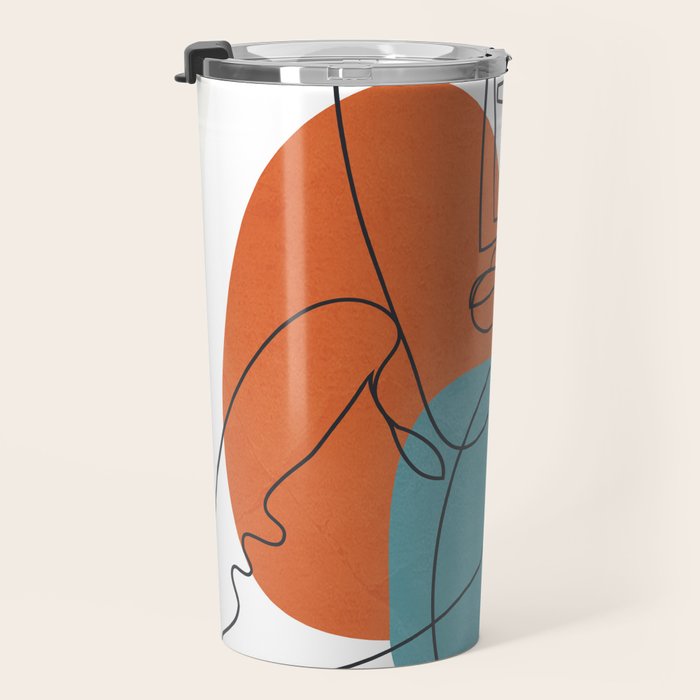 Abstract Faces 28 Travel Mug Gallery Image 3