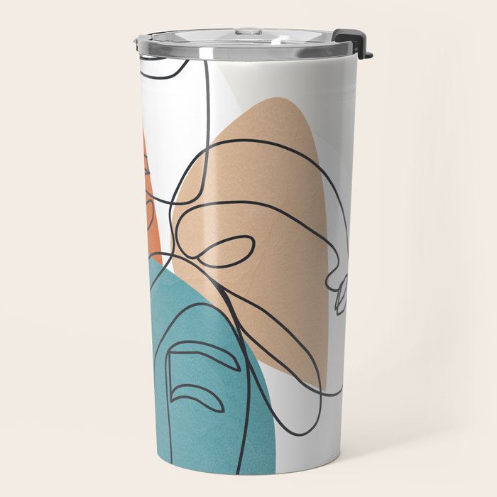 Abstract Faces 28 Travel Mug Gallery Image 2