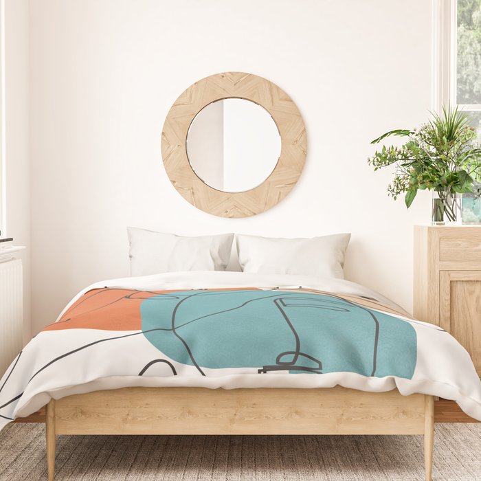 Abstract Faces 28 Duvet Cover Gallery Image 3