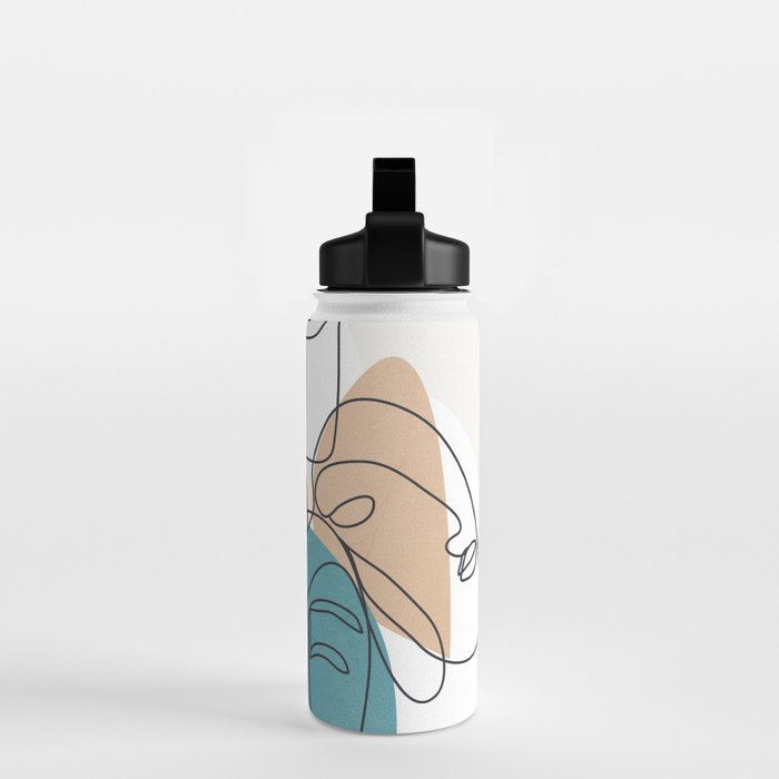 Abstract Faces 28 Water Bottle Gallery Image 2