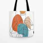 Abstract Faces 28 Tote Bag Gallery Image 1