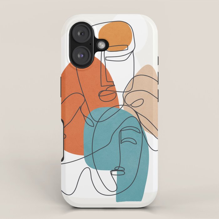 Abstract Faces 28 iPhone Case Gallery Image 1