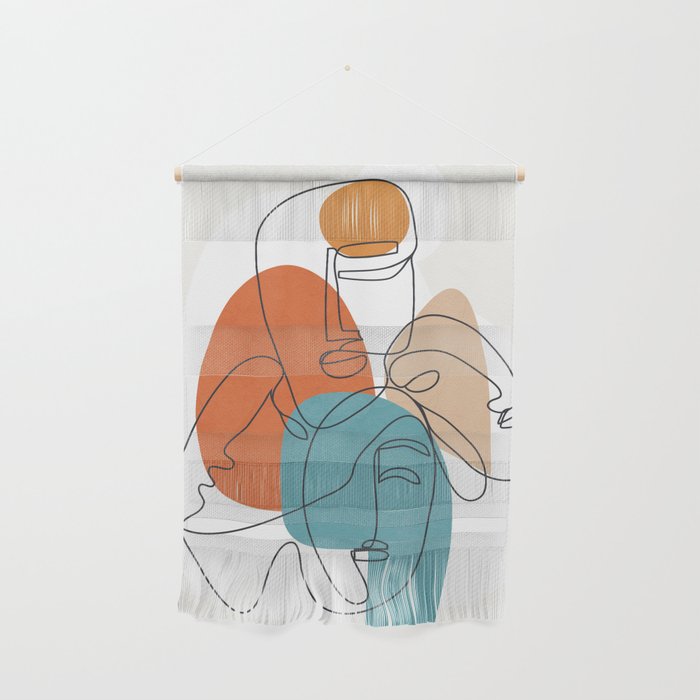 Abstract Faces 28 Wall Hanging Gallery Image 1