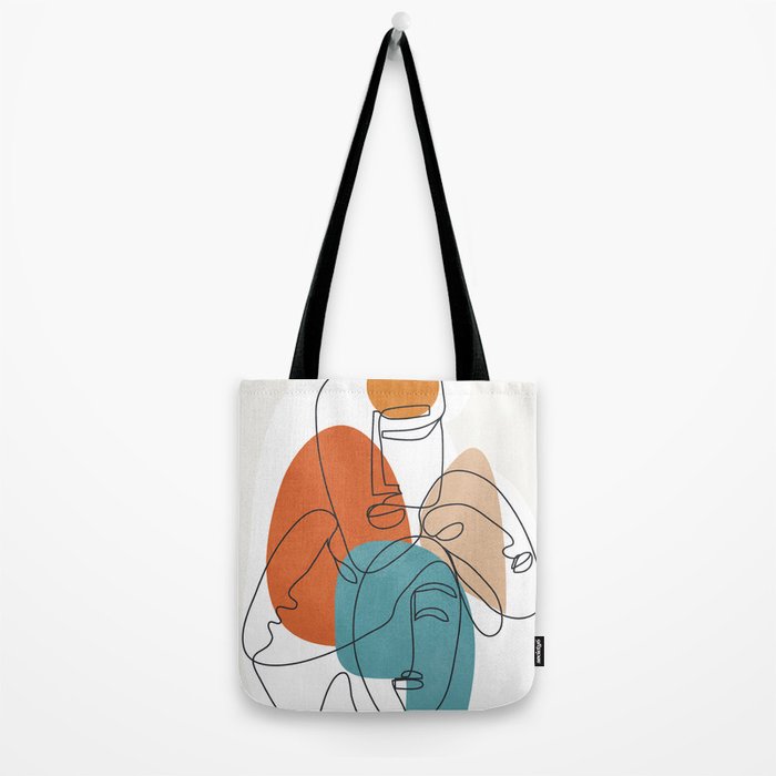 Abstract Faces 28 Tote Bag Gallery Image 2