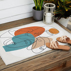 Abstract Faces 28 Outdoor Rug Gallery Image 2