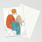 Abstract Faces 28 Stationery Card Gallery Image 2