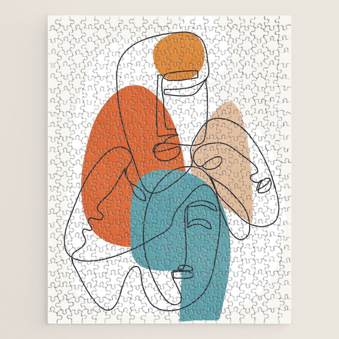 Abstract Faces 28 Jigsaw Puzzle Gallery Image 1