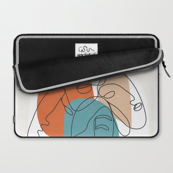 Abstract Faces 28 Laptop Sleeve Gallery Image 2