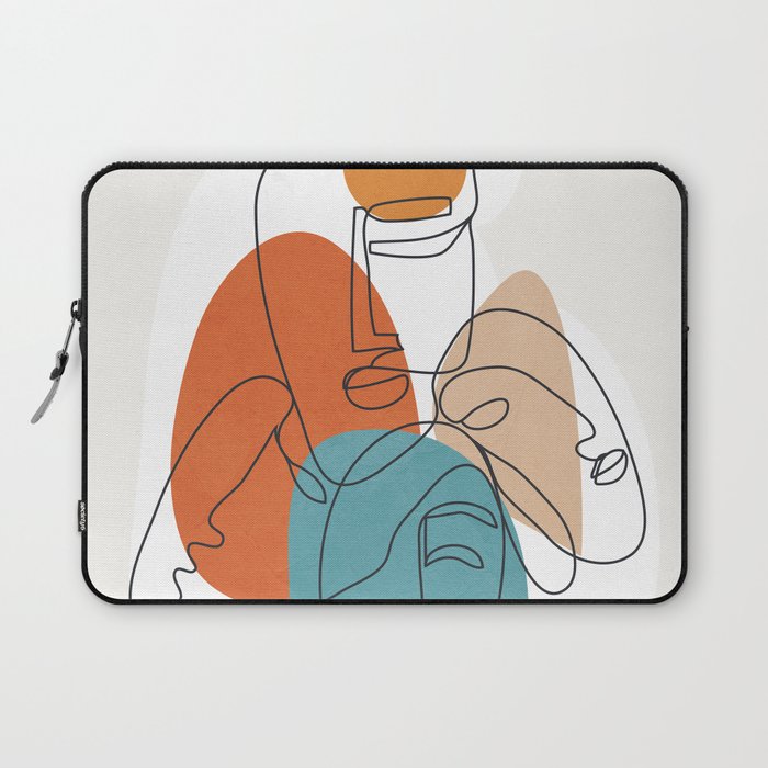 Abstract Faces 28 Laptop Sleeve Gallery Image 1