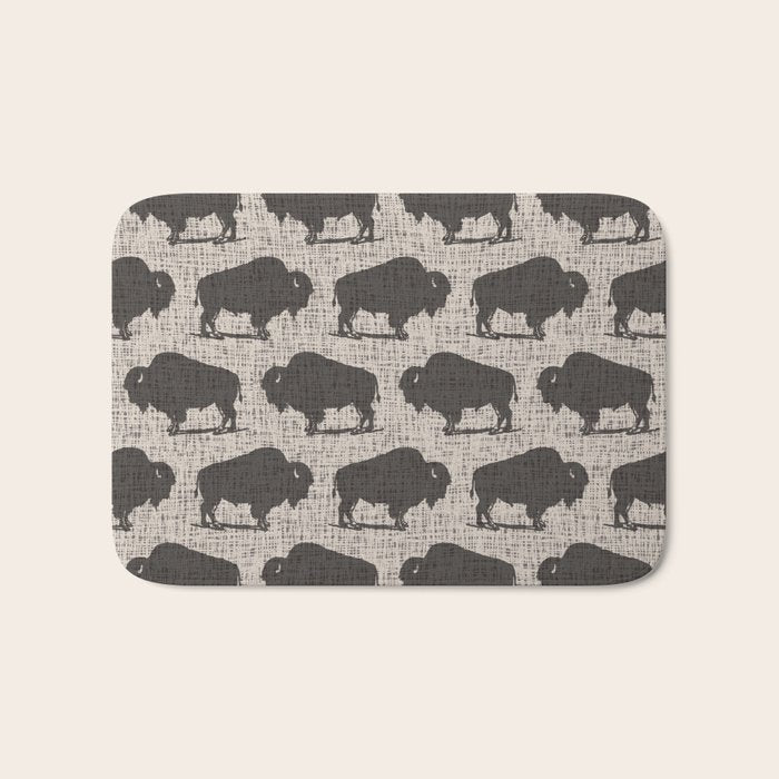 Buffalo Pattern 272 Bath Mat Gallery Image 1