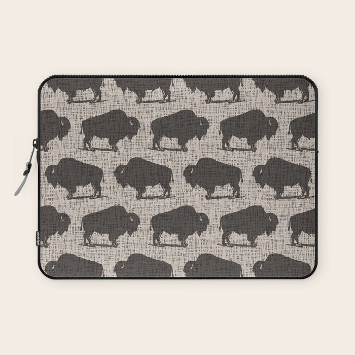 Buffalo Pattern 272 Laptop Sleeve Gallery Image 1