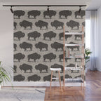 Buffalo Pattern 272 Wall Mural Gallery Image 1