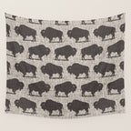 Buffalo Pattern 272 Wall Tapestry Gallery Image 4