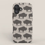 Buffalo Pattern 272 iPhone Case Gallery Image 1