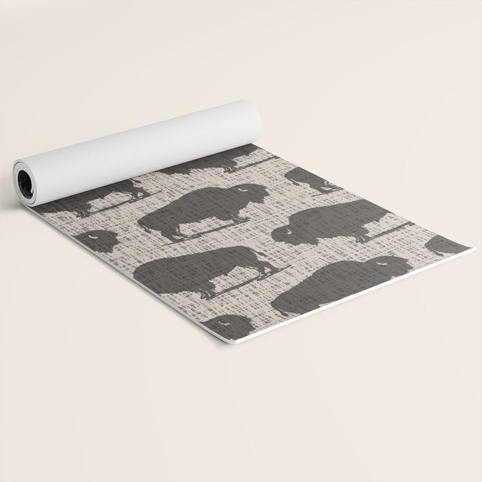 Buffalo Pattern 272 Yoga Mat Gallery Image 2