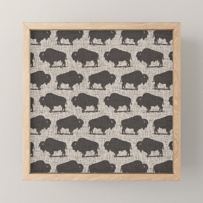 Buffalo Pattern 272 Mini Art Print Gallery Image 1