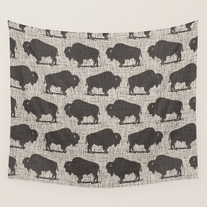 Buffalo Pattern 272 Wall Tapestry Gallery Image 1