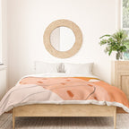 Abstract Sherbet Shapes Of Orange And Yellow. Duvet Cover Gallery Image 3