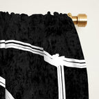 Abstract line art 22 Black And White Window Curtain Gallery Image 2