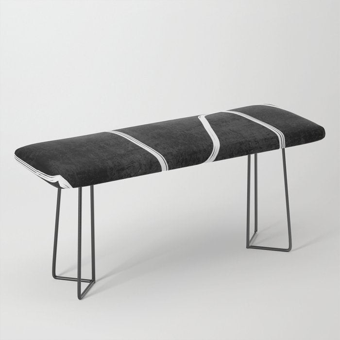 Abstract line art 22 Black And White Bench Gallery Image 1