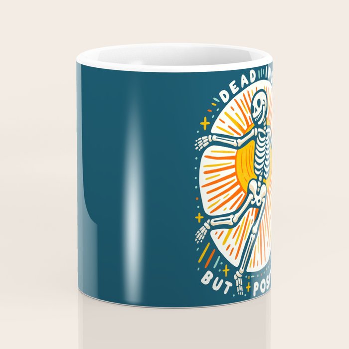 Dead inside but Positive - embrace your inner optimist Coffee Mug Gallery Image 4