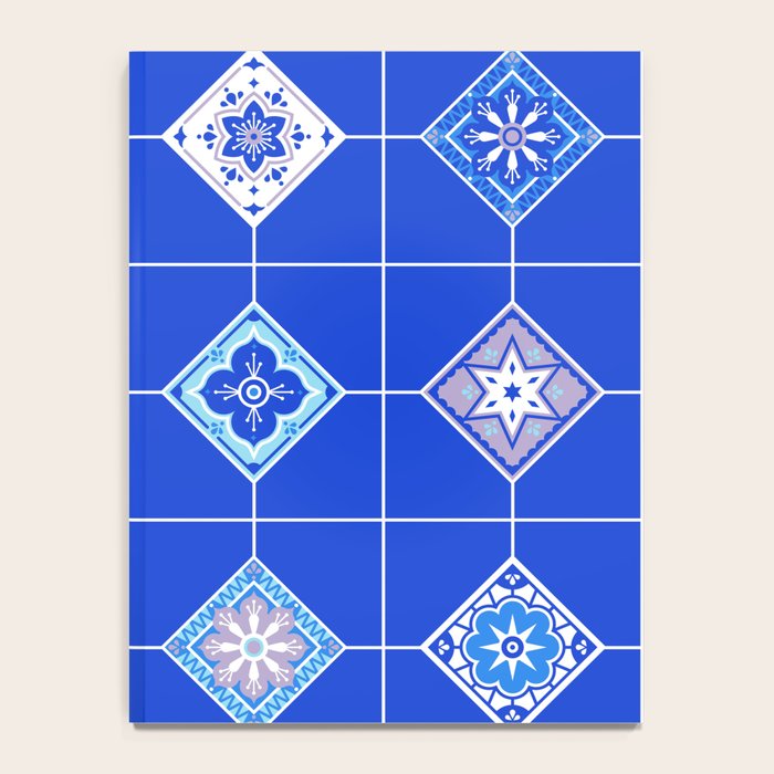 Talavera Mexican Tile - Blue Palette Notebook Gallery Image 4