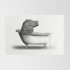 Hippo in Bath Rug Gallery Image 2