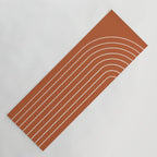 Minimal Arch XX Red Modern Geometric Lines Yoga Mat Gallery Image 1