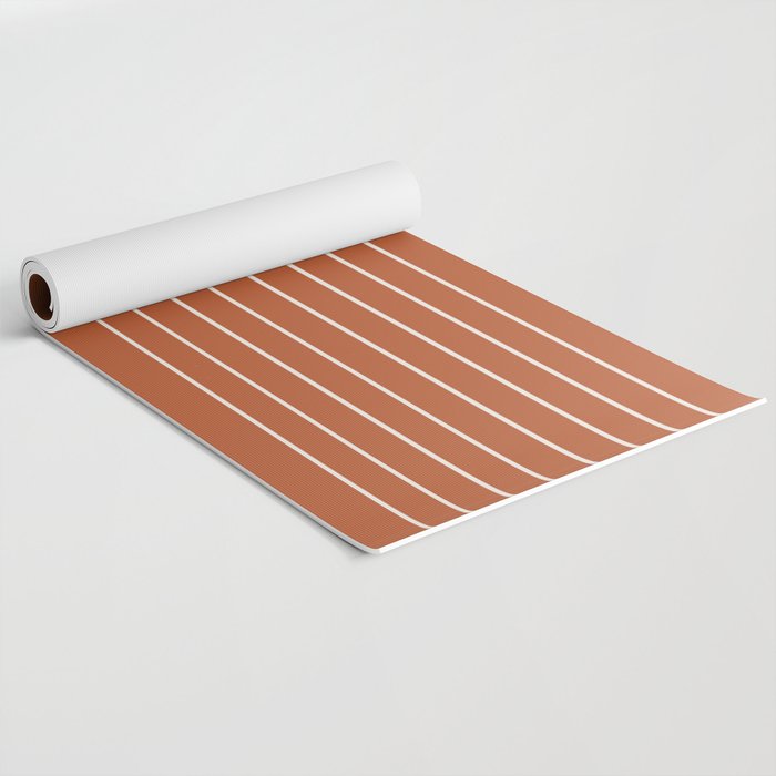 Minimal Arch XX Red Modern Geometric Lines Yoga Mat Gallery Image 2