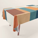 Modern Geometric Abstract Mid-Century Artwork Tablecloth Gallery Image 1