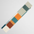 Modern Geometric Abstract Mid-Century Artwork Table Runner Gallery Image 3