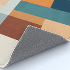 Modern Geometric Abstract Mid-Century Artwork Rug Gallery Image 4