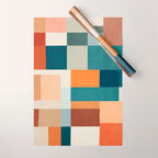 Modern Geometric Abstract Mid-Century Artwork Wrapping Paper Gallery Image 1