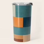 Modern Geometric Abstract Mid-Century Artwork Travel Mug Gallery Image 2