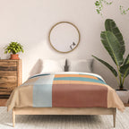 Modern Geometric Abstract Mid-Century Artwork Comforter Gallery Image 3