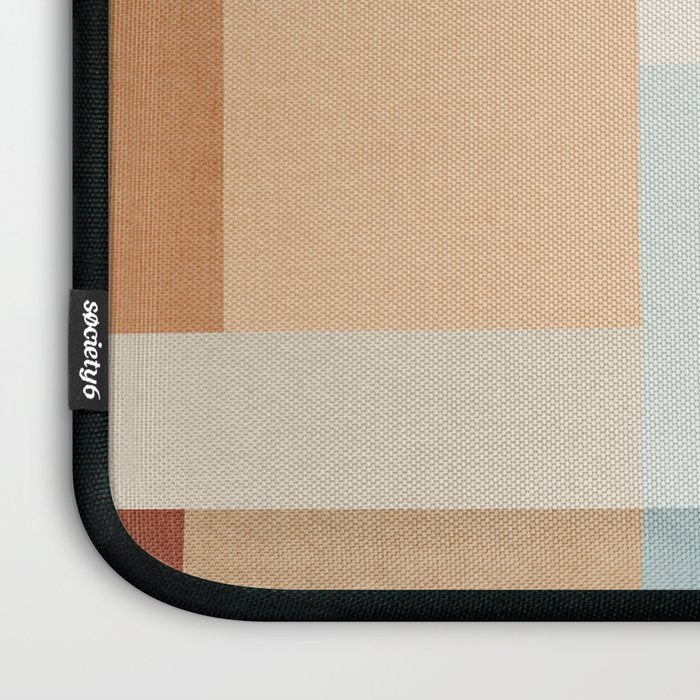 Modern Geometric Abstract Mid-Century Artwork Laptop Sleeve Gallery Image 3