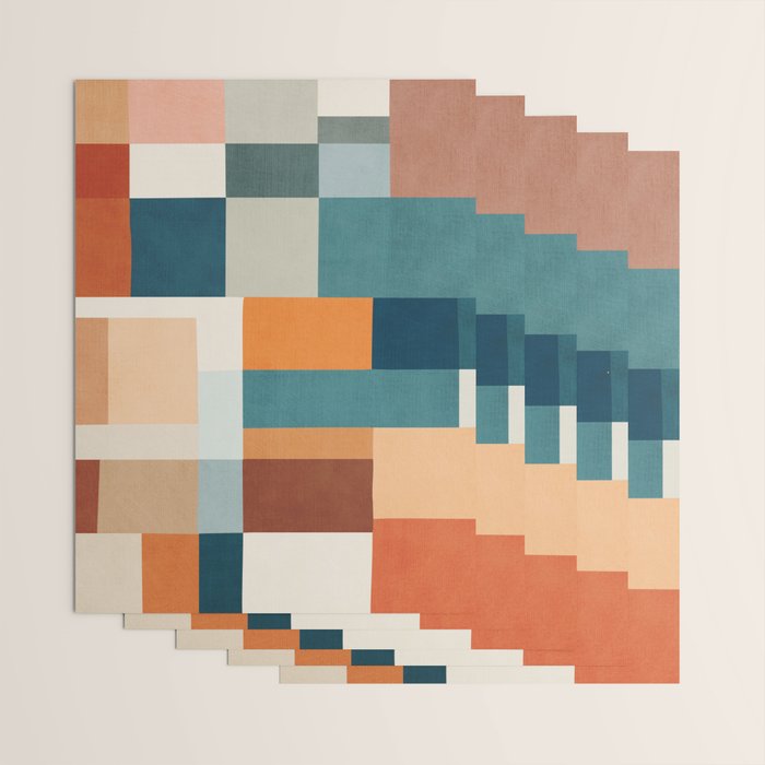 Modern Geometric Abstract Mid-Century Artwork Wrapping Paper Gallery Image 3