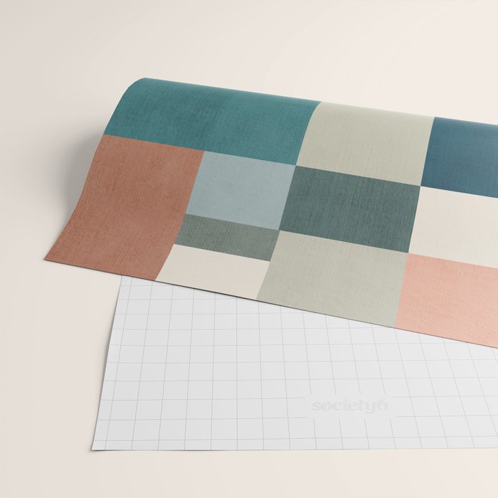 Modern Geometric Abstract Mid-Century Artwork Wrapping Paper Gallery Image 2