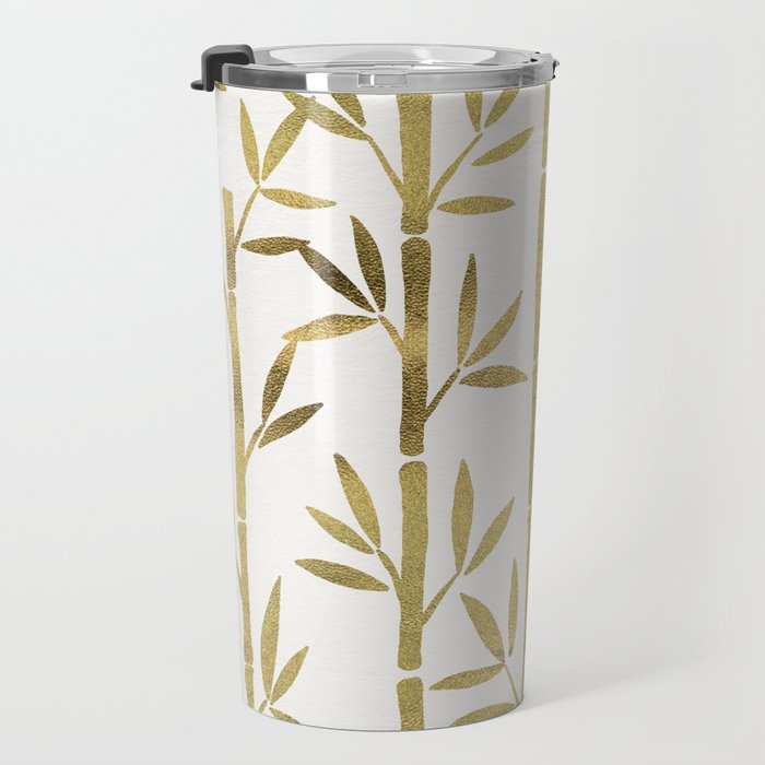 Bamboo Stems - Gold Palette Travel Mug Gallery Image 3