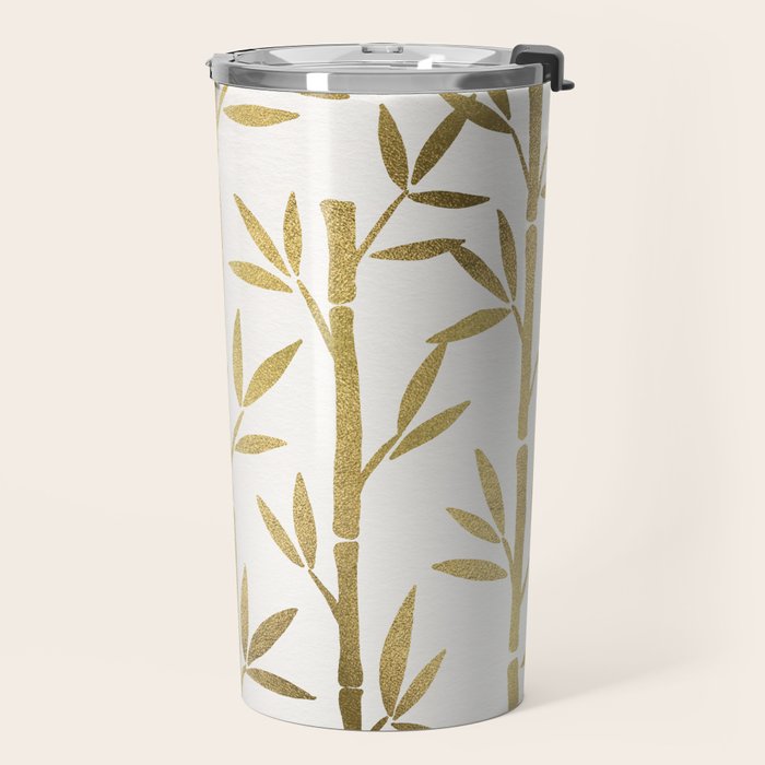 Bamboo Stems - Gold Palette Travel Mug Gallery Image 2