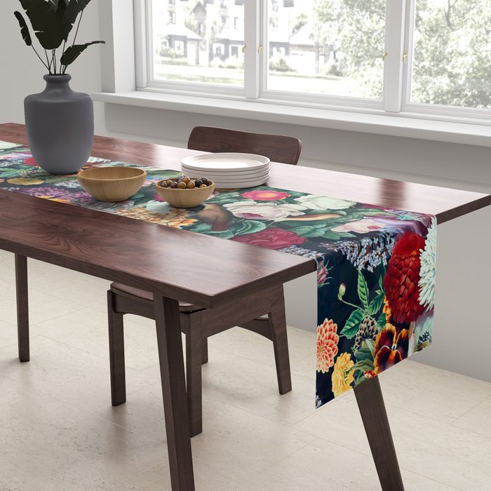 EXOTIC GARDEN - NIGHT XIII Table Runner Gallery Image 2