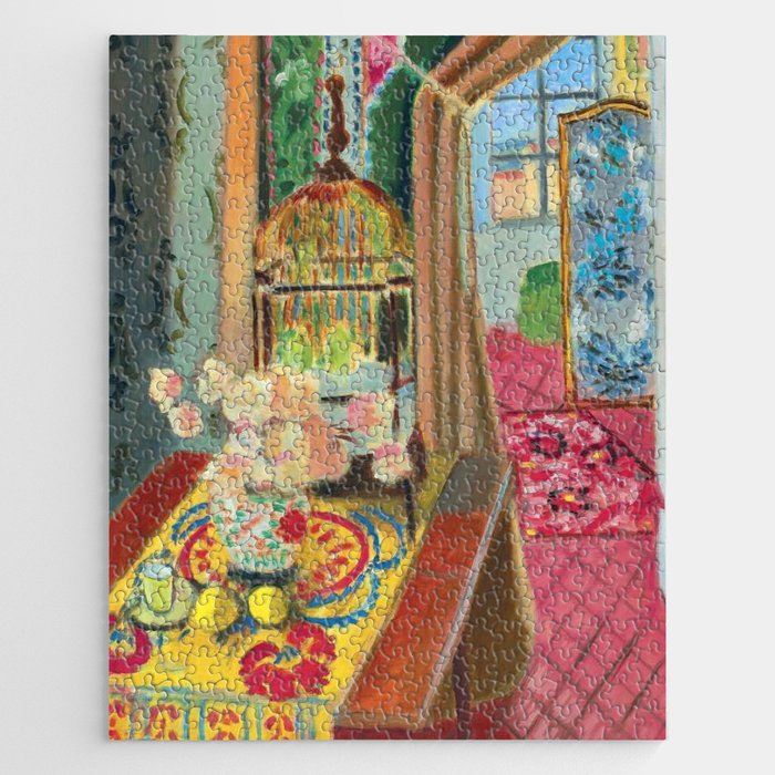 Henri Matisse Interior with Flowers & Parakeets II Jigsaw Puzzle Gallery Image 1