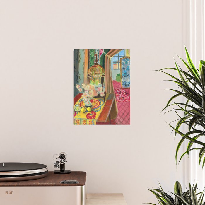 Henri Matisse Interior with Flowers & Parakeets II Poster Gallery Image 2