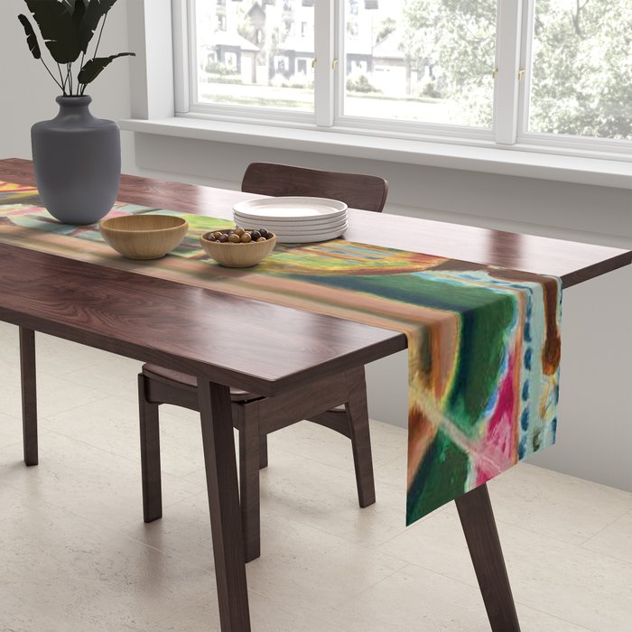 Henri Matisse Interior with Flowers & Parakeets II Table Runner Gallery Image 2
