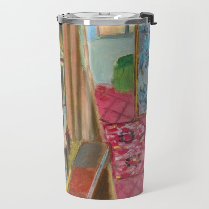 Henri Matisse Interior with Flowers & Parakeets II Travel Mug Gallery Image 2