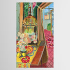 Henri Matisse Interior with Flowers & Parakeets II Tablecloth Gallery Image 2