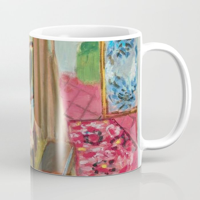 Henri Matisse Interior with Flowers & Parakeets II Coffee Mug Gallery Image 1