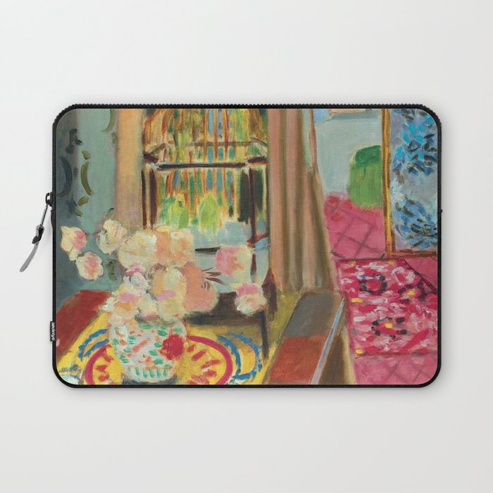 Henri Matisse Interior with Flowers & Parakeets II Laptop Sleeve Gallery Image 1