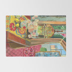 Henri Matisse Interior with Flowers & Parakeets II Rug Gallery Image 2